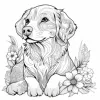 Mandala Dog Art Coloring Book 20 Page For Birthday Party Relieve Stress Kill Time Graffiti Painting Drawing Adult Picture Books 5
