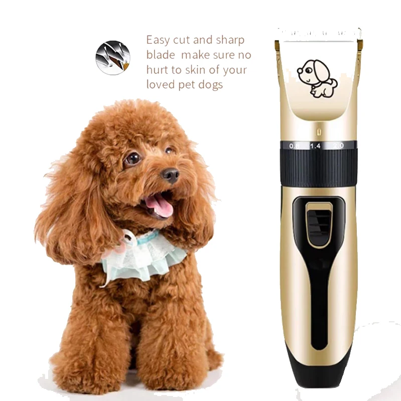 Pet Clipper Dog Hair Trimmer Pet Hair Trimmer Dog Clipper Pet Dog Hair Trimmer Animal Rechargeable Electrical Grooming Clippers Cat Cutter Machine Shaver Electric Scissor
