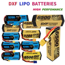 DXF 4S 14.8V 15.2V 4S 5200mah 6200mah 6500mah 7000mah 7200mah 7500mah 8000mah 8400mah 9200mah Hardcase 5mm 1/8 Buggy RC Truck