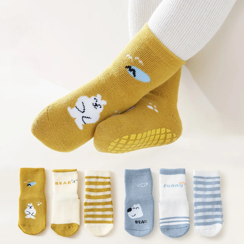 

Autumn Winter Newborn Warm Thick Socks 2022 Baby Anti Slip Floor Socks New Born Baby Girl Boy Infant Indoor Sock Baby Girl Socks