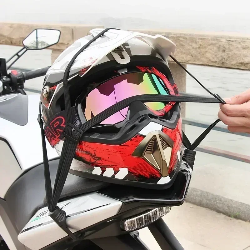 Motorcycle Helmet Rope High-strength Elastic Luggage Rope Professional Net Sundry 60CM