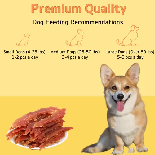 2-Pack(2 x 200g/7.05oz)Chicken Jerky Treats For Small, Medium, Large Dog, Made With Real Pure Chicken - Healthy - Image 4