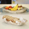 Paulownia Wooden Boat Type Fruit Tray Homestay Natural Village Decorate Retro Old Living Room Solid Wood Candy Plate Snack Plate 3