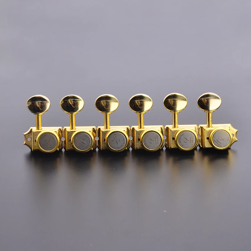 1 Set R6/L6 Kluson Vintage Locking Guitar Machine Heads Tuners For ST guitar tuner electric guitar tuners