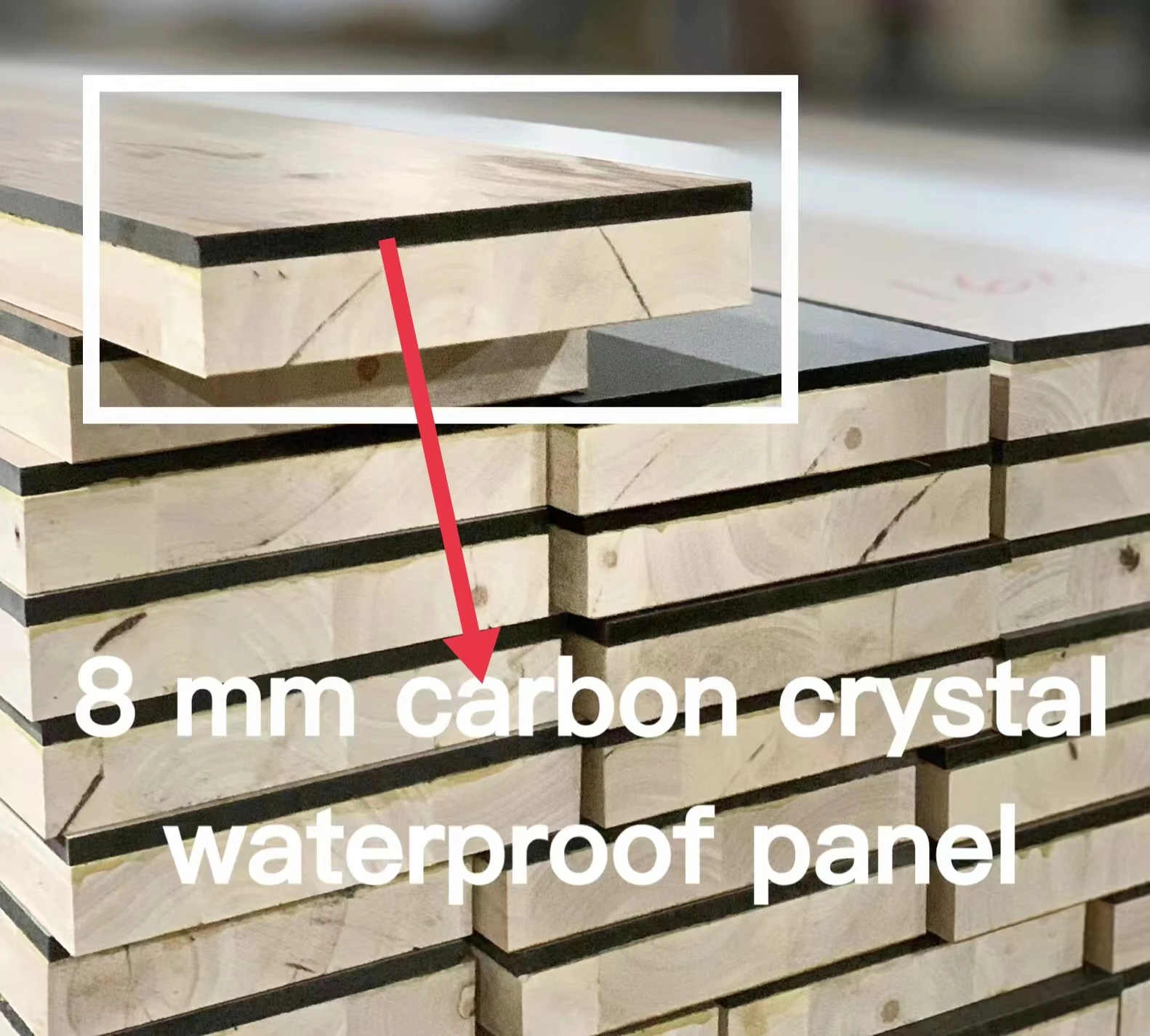 Popular hot sale carbon crystal timber door environmental protection modern door interior room solid wood door 6