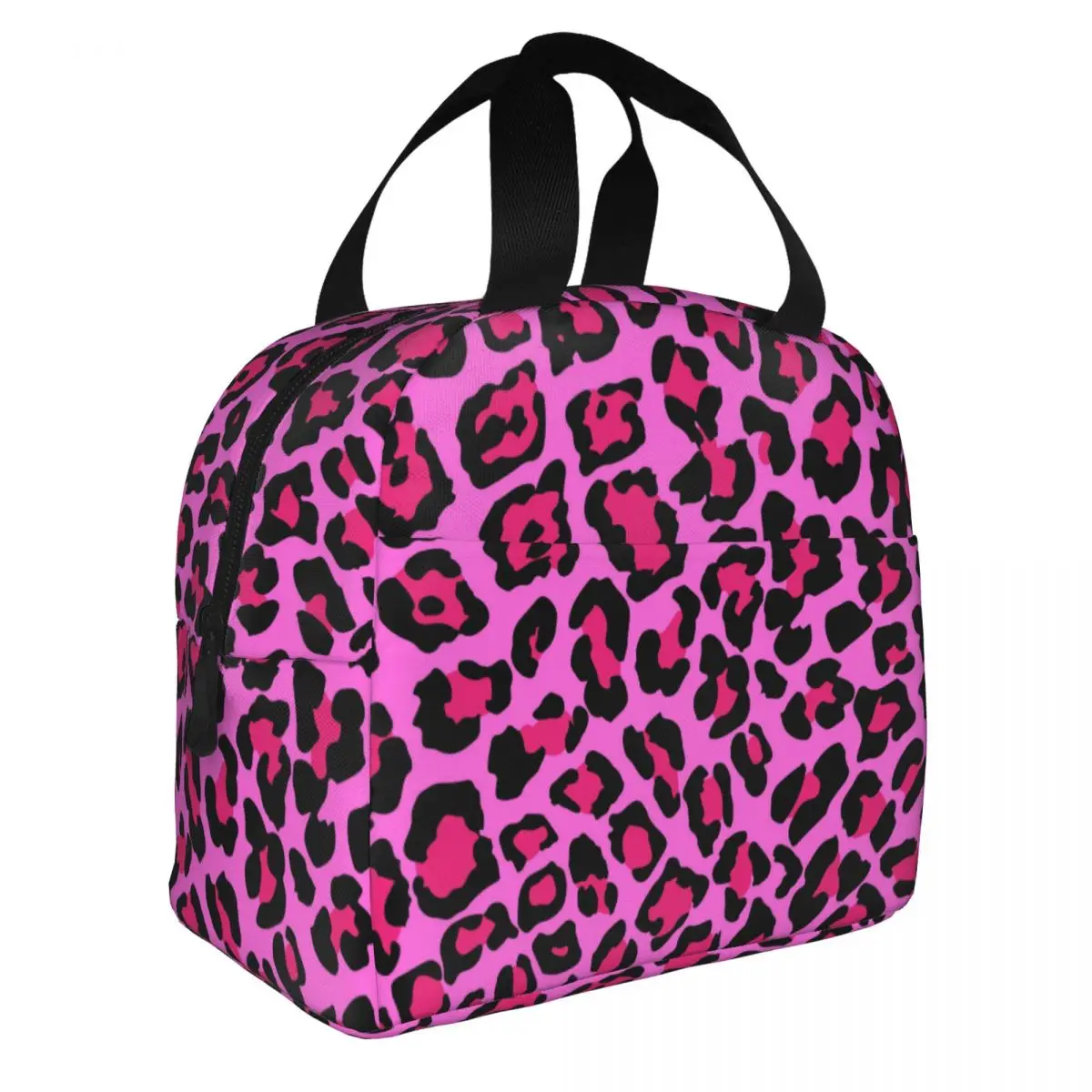 

Pink Leopard Print Insulated Lunch Bag Large Camouflage Lunch Container Thermal Bag Lunch Box Tote Beach Picnic Girl Boy