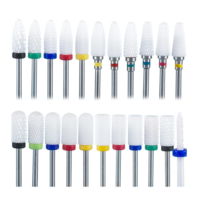 Milling Cutter Manicure Ceramic Mill Manicure Machine Set Cutter Pedicure Electric Nail Files Nail Drill Bit