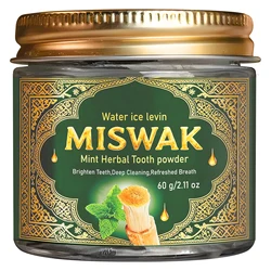 Natural Mint Herbal Tooth Powder for Whitening & Fresh Breath, 60g (1pcs)