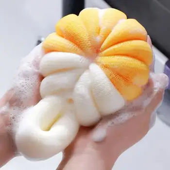 Spugna da Bagno a Forma di Zucca - Bicolore, Morbida e Schiumosa per una Pulizia Delicata