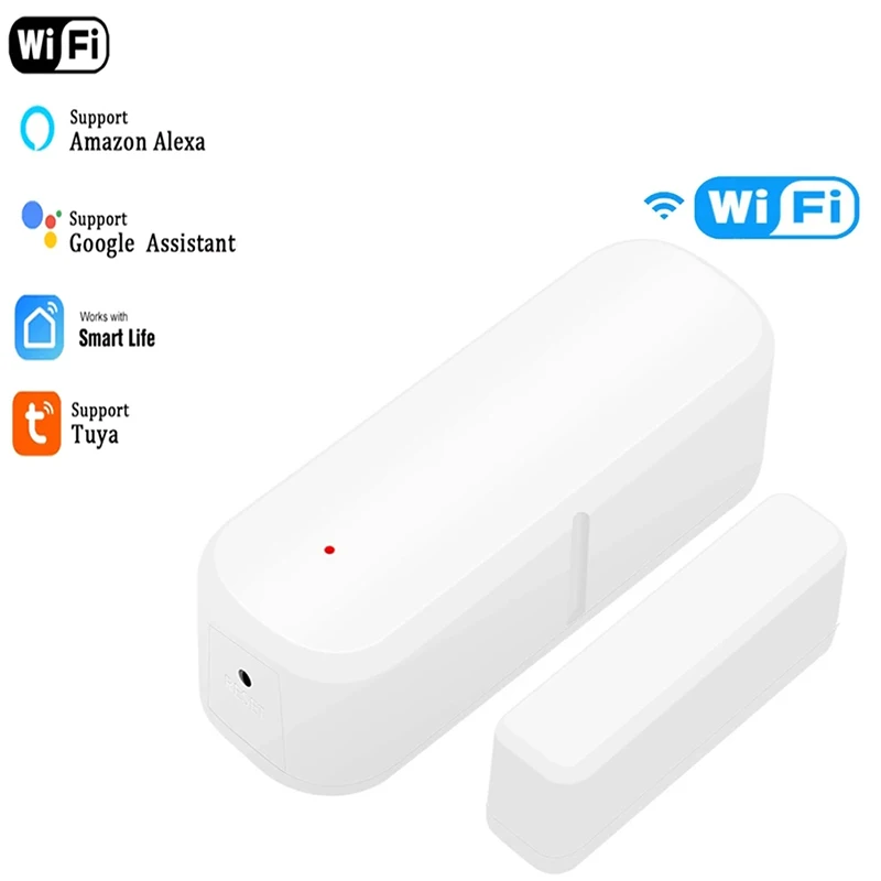 TuyaWiFi Smart Home Door Window Sensors Home Security Wireless Door Open/Close Detector Smart