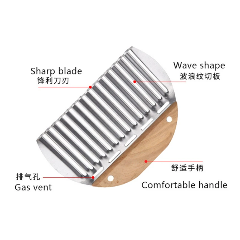 Pastry Cutter Flour Pastry Scraper Chopper Scale Dough Pizza Cutter Wave Knife French Fries Slicer Baking Tool