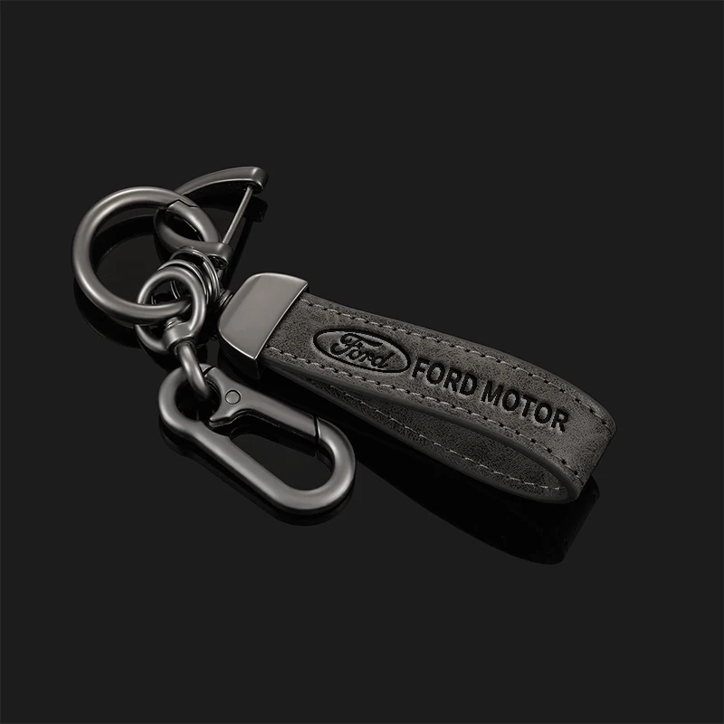 Premium Leather Car Keychain Accessory