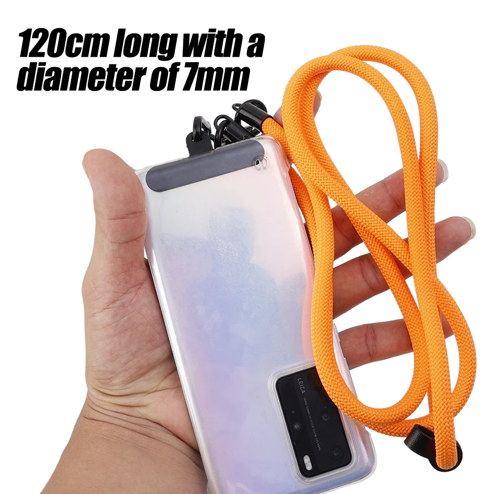 Universal Crossbody Phone Lanyard with Tether Tab - 120cm Thick Neck Hanging Rope