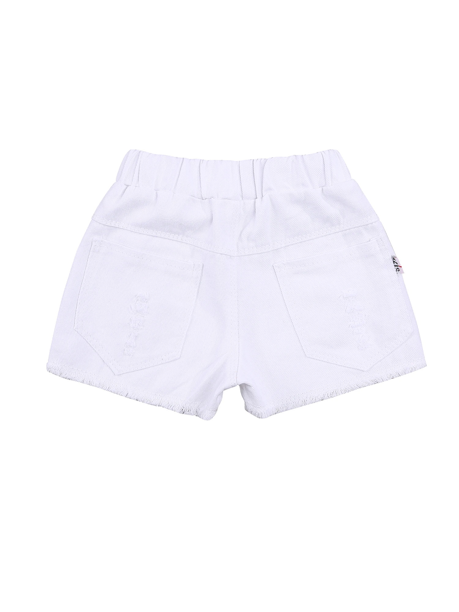 Boys Denim Shorts Boys Distressed Denim Short Pants with Adjustable Waistband for Summer 2-8 Years