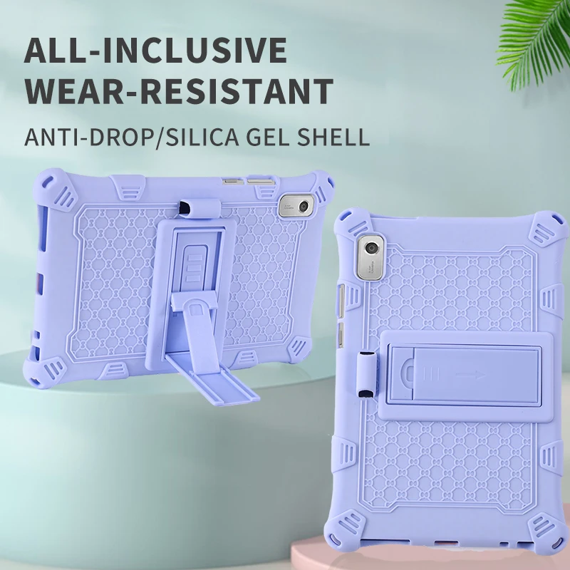 Shockproof Kickstand Tablet Cover com Alças para Crianças Soft Bubble Case para Lenovo Tab m9 Tb310fu 2023 - Imagem 5