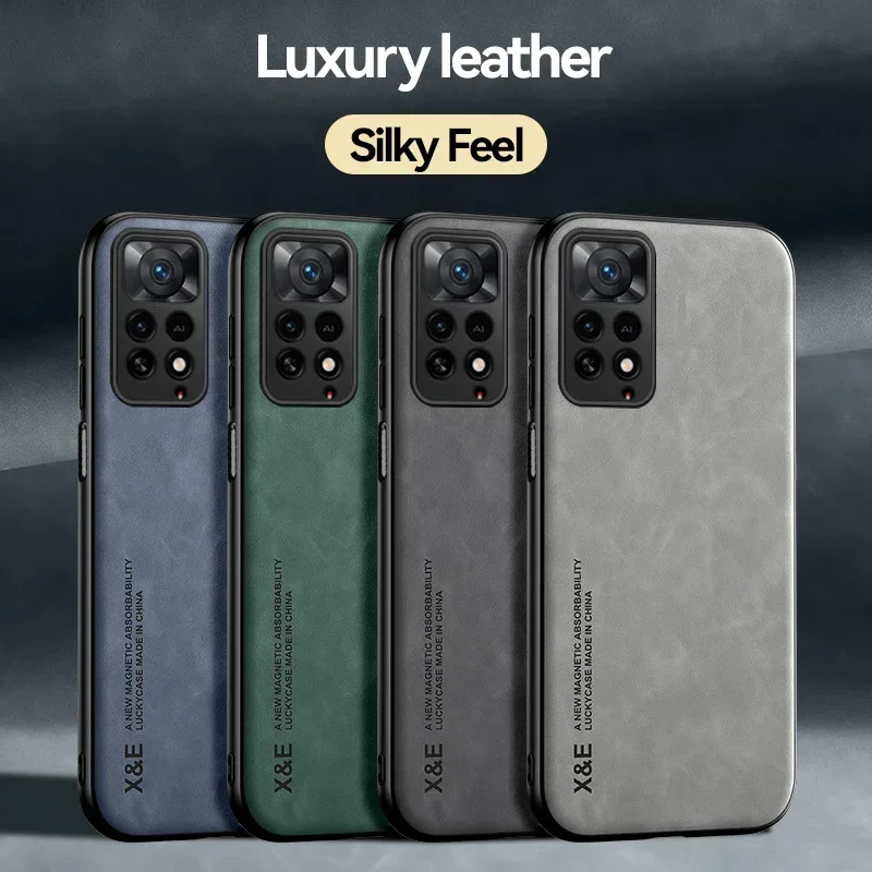 Custodia Magnetica Per Xiaomi Poco F5 F4 F3 X6 X5 X4 Gt X3 Nfc M5S M5 M6 M4 M3 Pro C65 F2 5G Custodia In Silicone Antiurto In Pelle