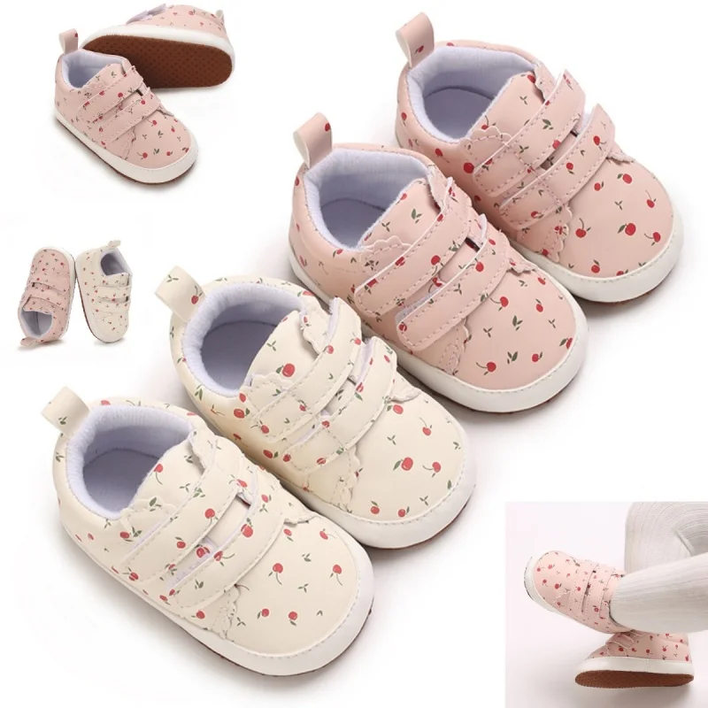 Baby shoes 0-18M girls newborns toddlers cotton soles non slip
