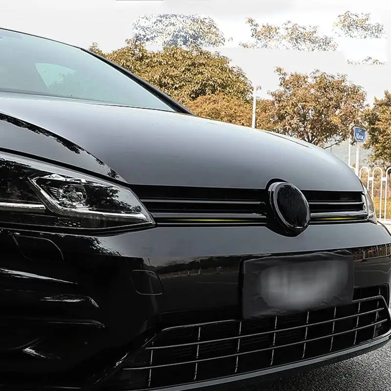 광택 블랙 프론트 그릴 스트립, VW 골프 7 7.5 MK7 범퍼 그릴 트림, 골프 장식 그릴 액세서리