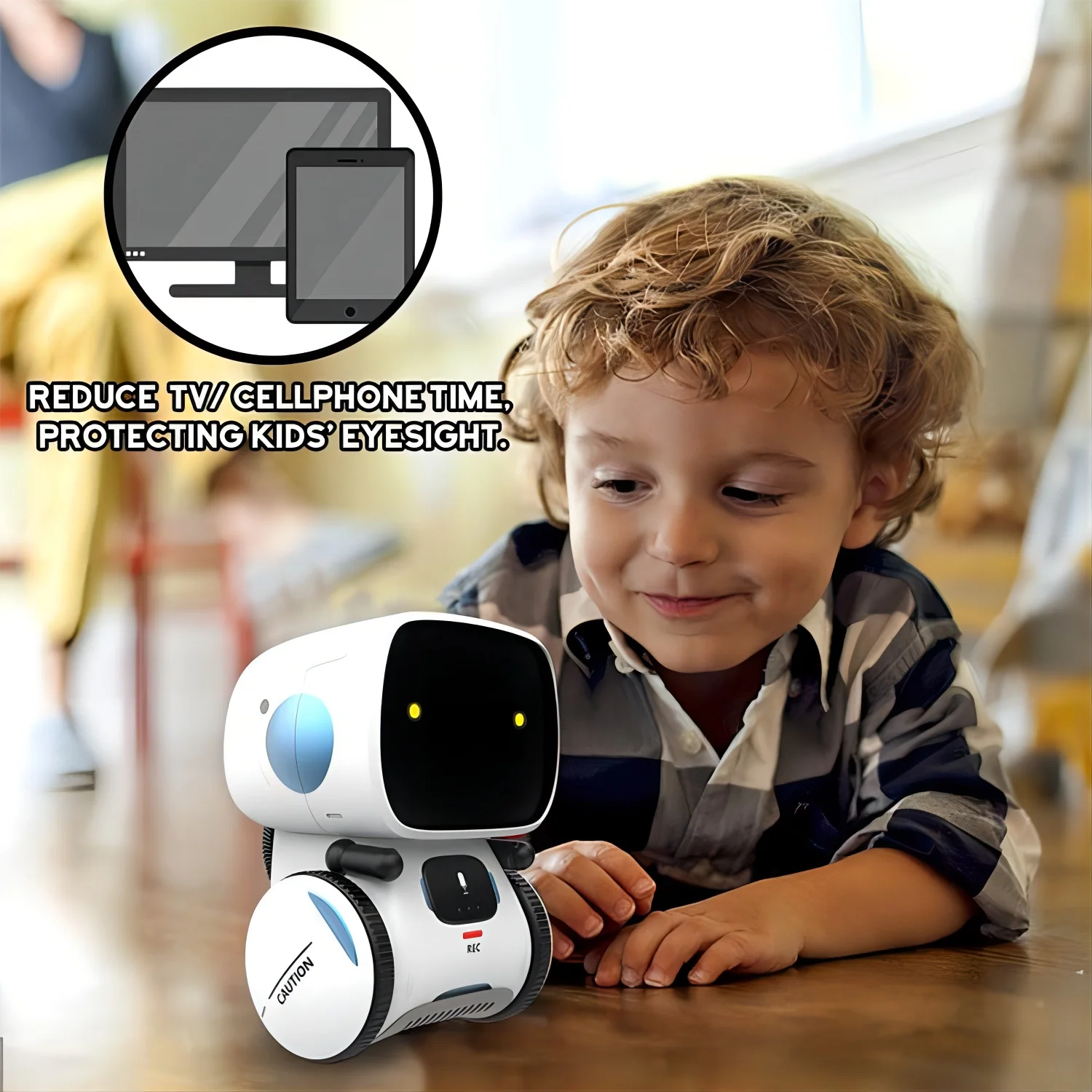 Children robot toy Smart Robots Dance Voice Command 3 Languages Versions Touch Control Interactive Toy Gift for Children