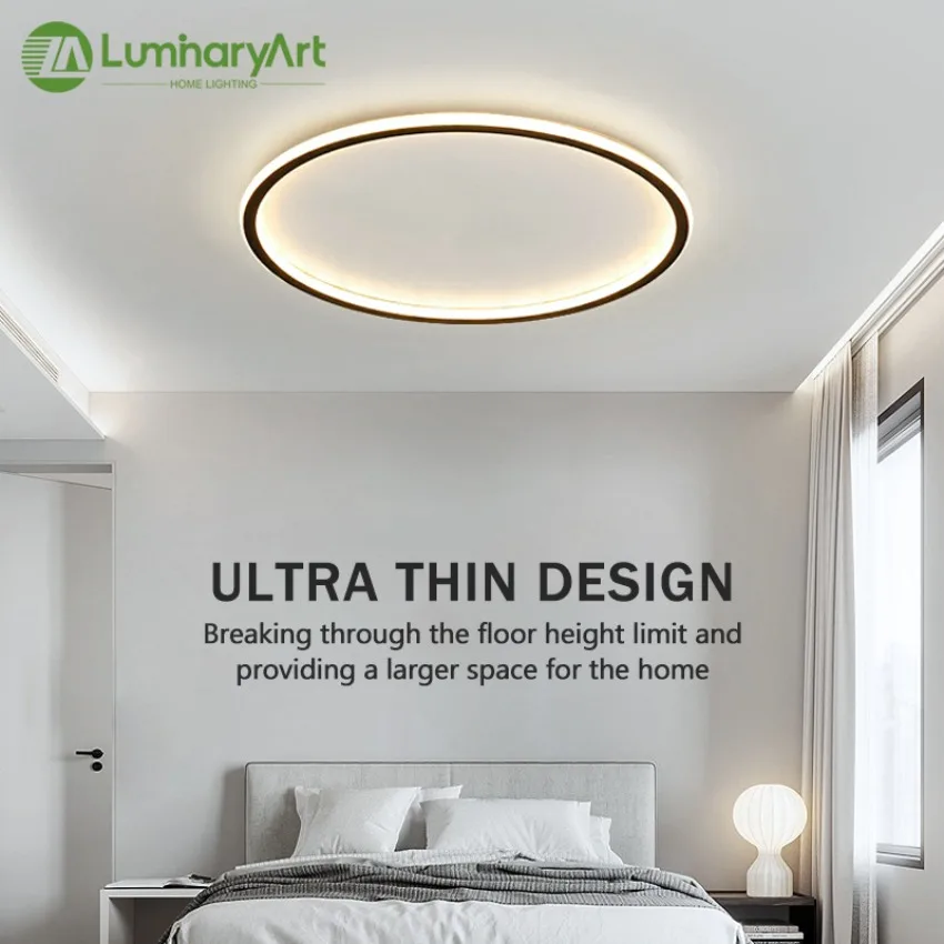 

Ultra Thin LED Ceiling Light Modern Minimalist Creative Lighting Fixtures for Bedrooms Living Rooms Balconies Indoor Lighting