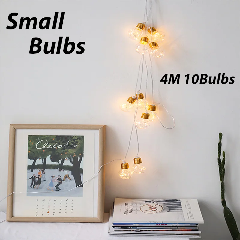 

4m Outdoor Camp Lighting LED Bulbs patio Garden Waterproof Garland String Bulb Decoration For Christmas Wedding Living Room Lamp