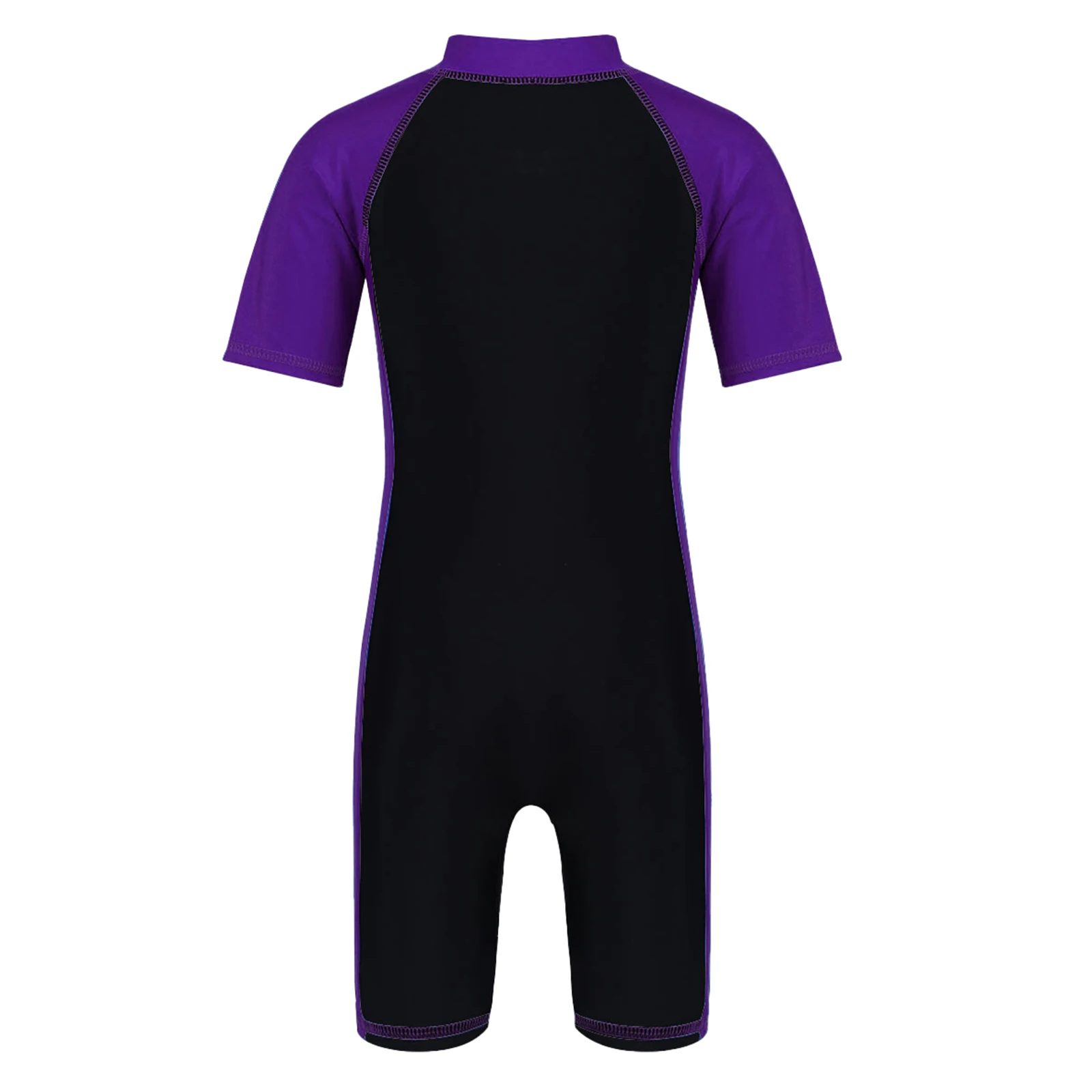 One Piece Swimsuit Children Swimsuit Children Swimsuits Kids Boys/Girls Zippered Shorty Wetsuit Swimsuit One-piece Short Sleeves Swimwear Swimming Bathing Suit Rash Guard Beachwear
