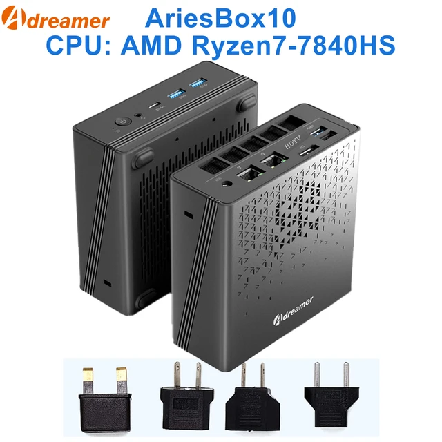 Adreamer Mini PC AriesBox AMD Ryzen R9 7940HS 8GB RAM DDR5 Desktop