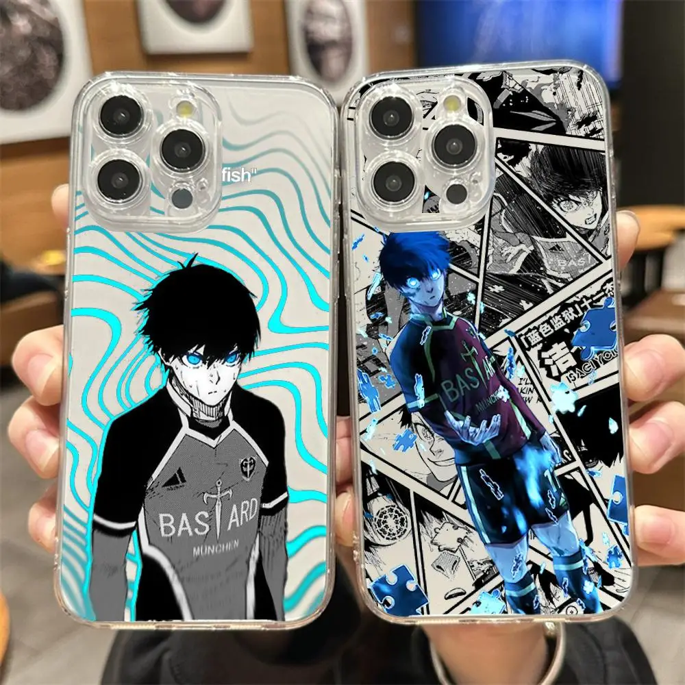 Blue Lock X Yoichi Isagi Cool Anime Transparent Phone Case