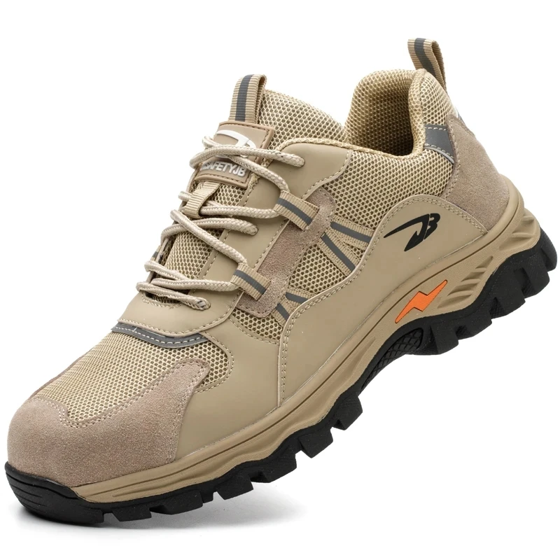 

2023 New Indestructible Shoes Men Work Boots Safety Steel Toe Shoes Men Puncture-Proof Safety Shoes Work Sneakers Hiking Shoes