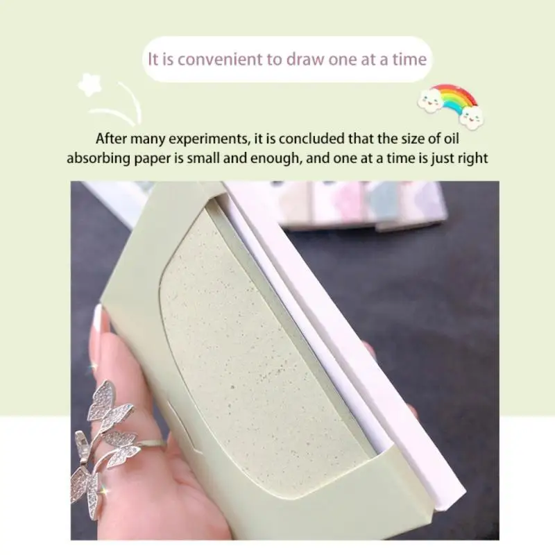 Cosmetics Makeup Tool Shrink Pores Facial Cleansing Powder Removal Oily Skin Solution Portable Blotting Sheets Oil Control Wipe 3