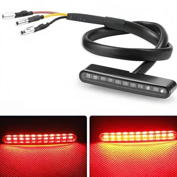 Motorcycle Rear Brake Light Mini 11/5LED Tail Stop Light Lamp for Dirt bike Motorbike License Plate Light Decorative Lamp