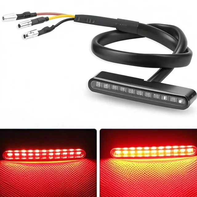 Motorcycle Rear Brake Light Mini 11/5LED Tail Stop Light Lamp for Dirt bike Motorbike License Plate Light Decorative Lamp