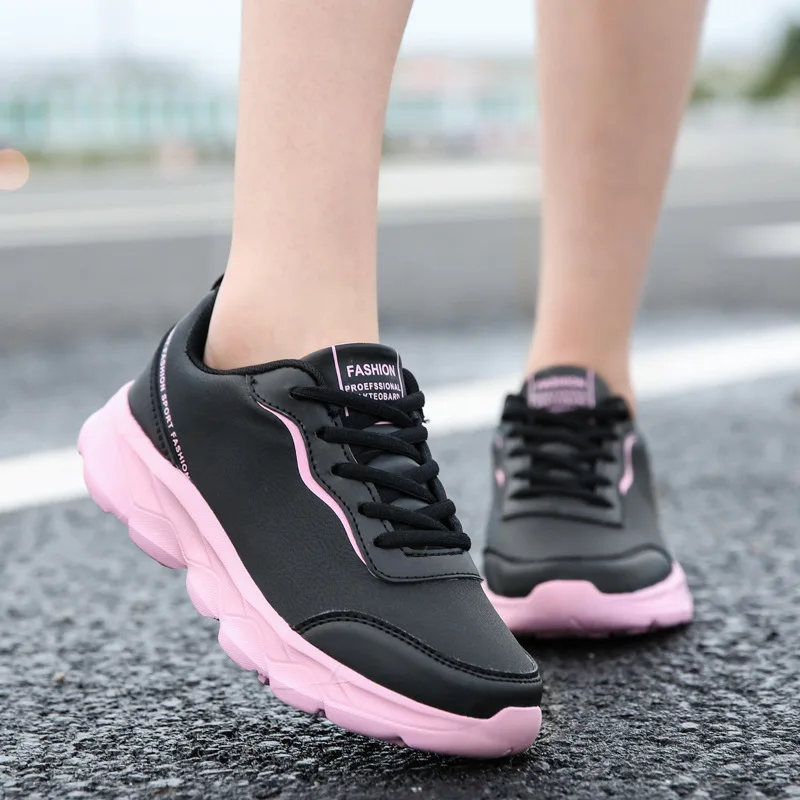 Zapatillas deportivas de plataforma plana para mujer, zapatos informales  vulcanizados cómodos para caminar, para Skateboards, primavera 2023 _ -  AliExpress Mobile