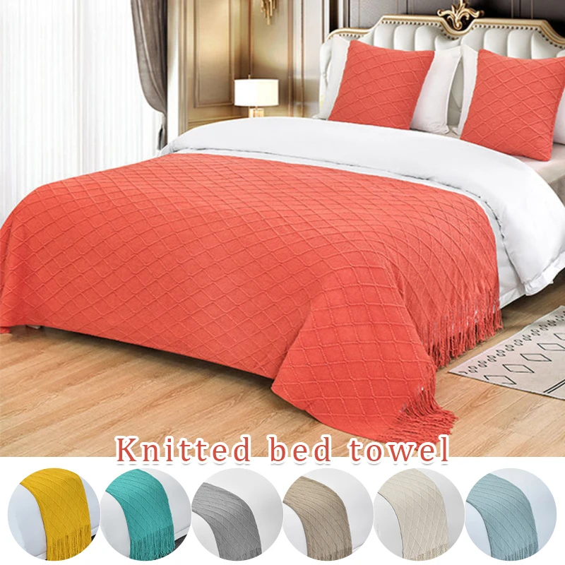 Runner Letto Per Piede Del Letto Con Nappe Casa, Fibra Acrilica Decorazione Biancheria Da Letto Sciarpa Letto Fine Asciugamano Letto Gettare Copriletto Protezione Per Camera Da Letto Hotel ( Color : 4