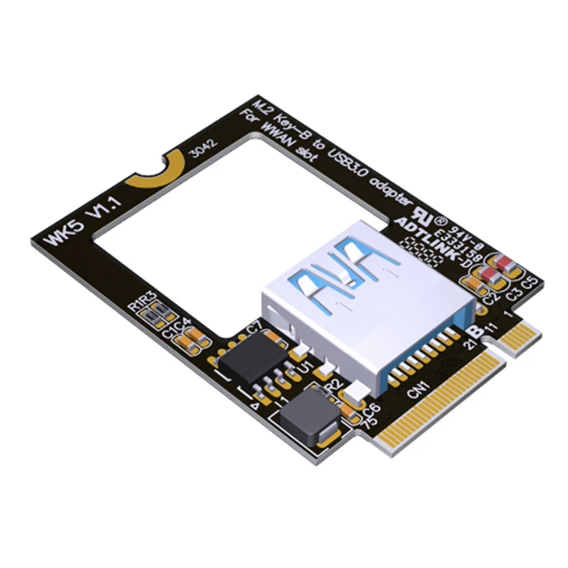 

Laptop M.2 B Key To Bluetooth-Compatible Wifi Network Card USB 3.0 SSD NGFF 3042 Converter M2 Key-B WWAN 4G Slot To USB
