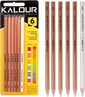 Colorless Blender Pencils - Professional Blender Pencil for blend,layer & soften edges of colored pencil artwork (6 count) 1