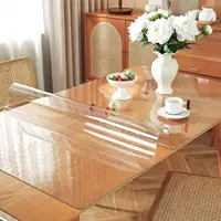 40 x 72 inches, 1.5mm thick transparent desktop protective film, used as a desk pad for desktops, coffee and restaurant tables 2