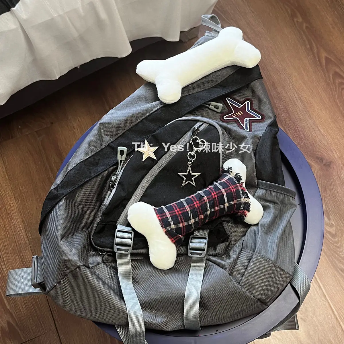 JIAERDI Y2k Grunge Crossbody Bags Women Gothic Star Patchwork Chic Casual Handbags Ladies Harajuku Aesthetic Messenger Bag 2023