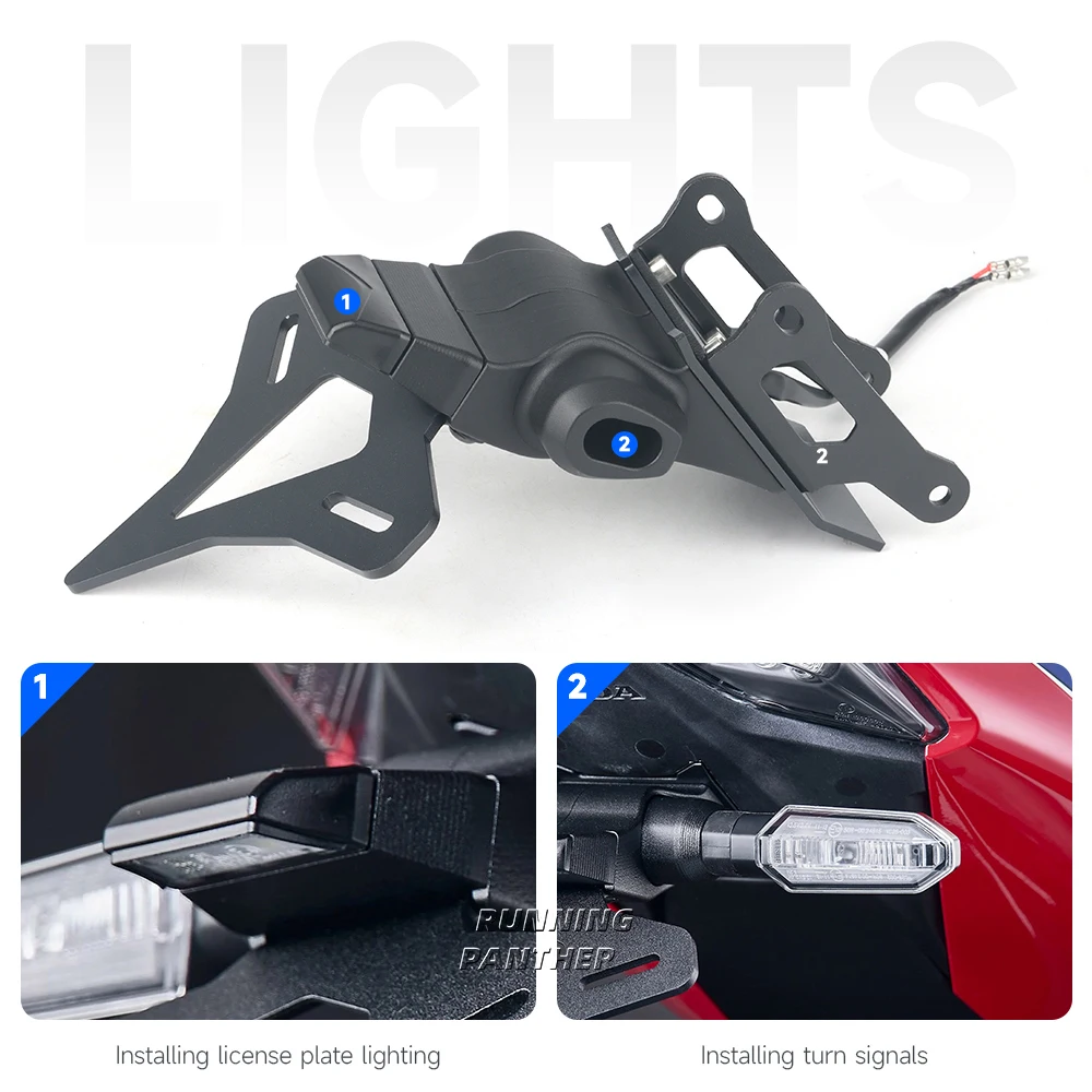 오토바이 후면 쇼트 테일 주식 깔끔한 번호판 거치대 테일 스톡 브래킷 키트, 혼다 CBR1000RR-R CBR 1000 RR-R 2020 업