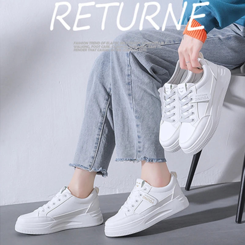 Casual Shoes Women's 2022 New Sneakers Woman Shoes Breathable Mesh Flats White All-match Ladies Loafers Student Casual Sneakers