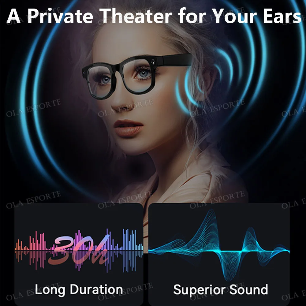 New HD AI Smart Glasses Photochromic Multifunction Bluetooth Call Voice Assistant Music Player Chat gpt Translate Camera Glasses