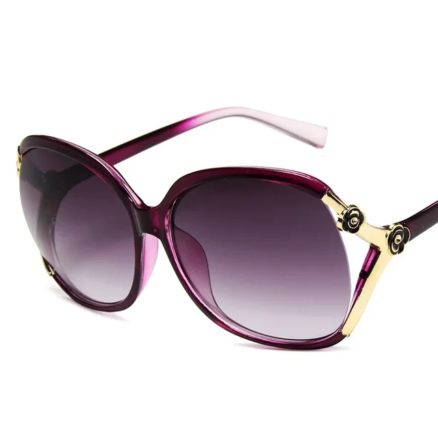 Gafas كلاسيكي ريترو إطار كبير المرأة النظارات الشمسية 4