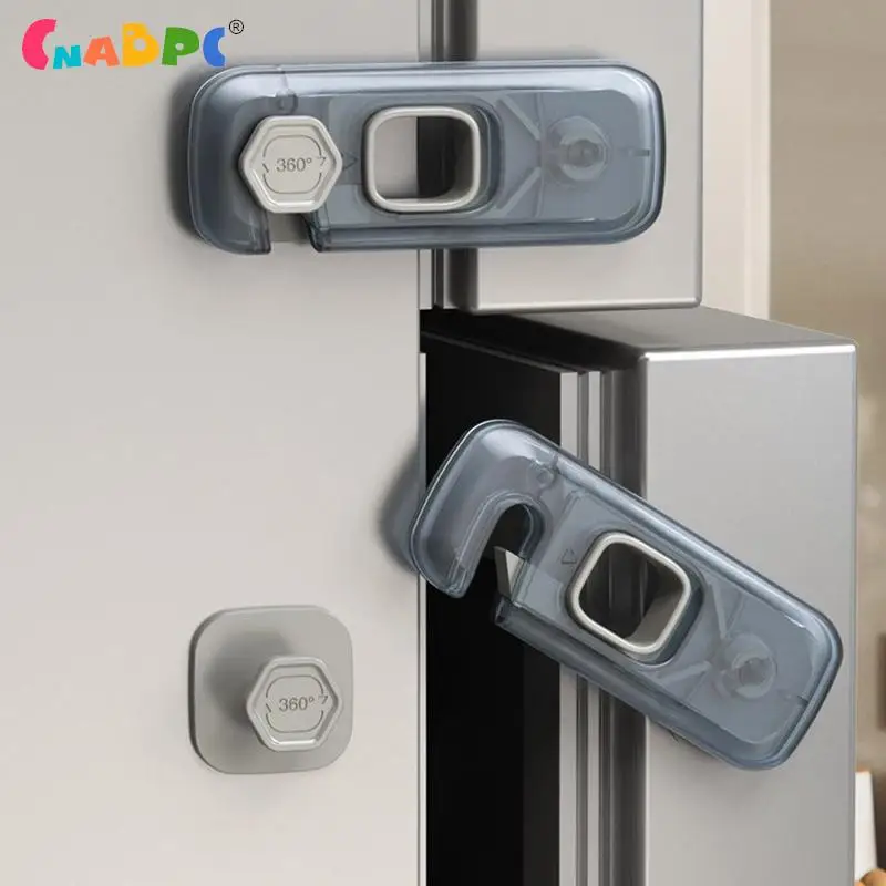 

1Pc Home Refrigerator/Fridge Freezer Door Catch Lock Toddler Kids Child Cabinet Safety Plastic Lock For Protect Baby