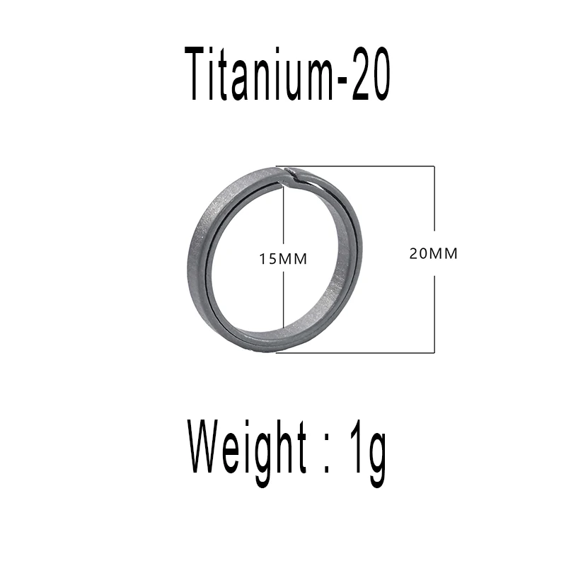 Titanium Quick Release Keychain with Rotary Universal Joint and EDC Quick Hang Buckle - Super Lightweight