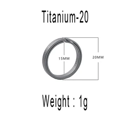 Titanium Quick Release Keychain with Rotary Universal Joint and EDC Quick Hang Buckle - Super Lightweight (SO - 20mm)