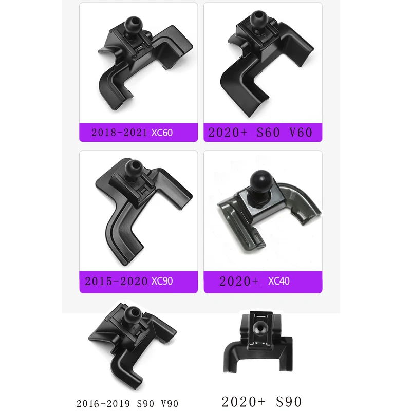 Mobile Phone Holder Phone Holder LHD Car Phone Holder For Volvo s60 v60 s90 v90 xc40 xc60 xc90 Car Styling Bracket GPS Stand Rotatable