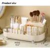 Cosmetic Desktop Storage Box Makeup Organizer 360 Degree Rotating Perfume Organizer Large Capacity Makeup Brush Holder 5