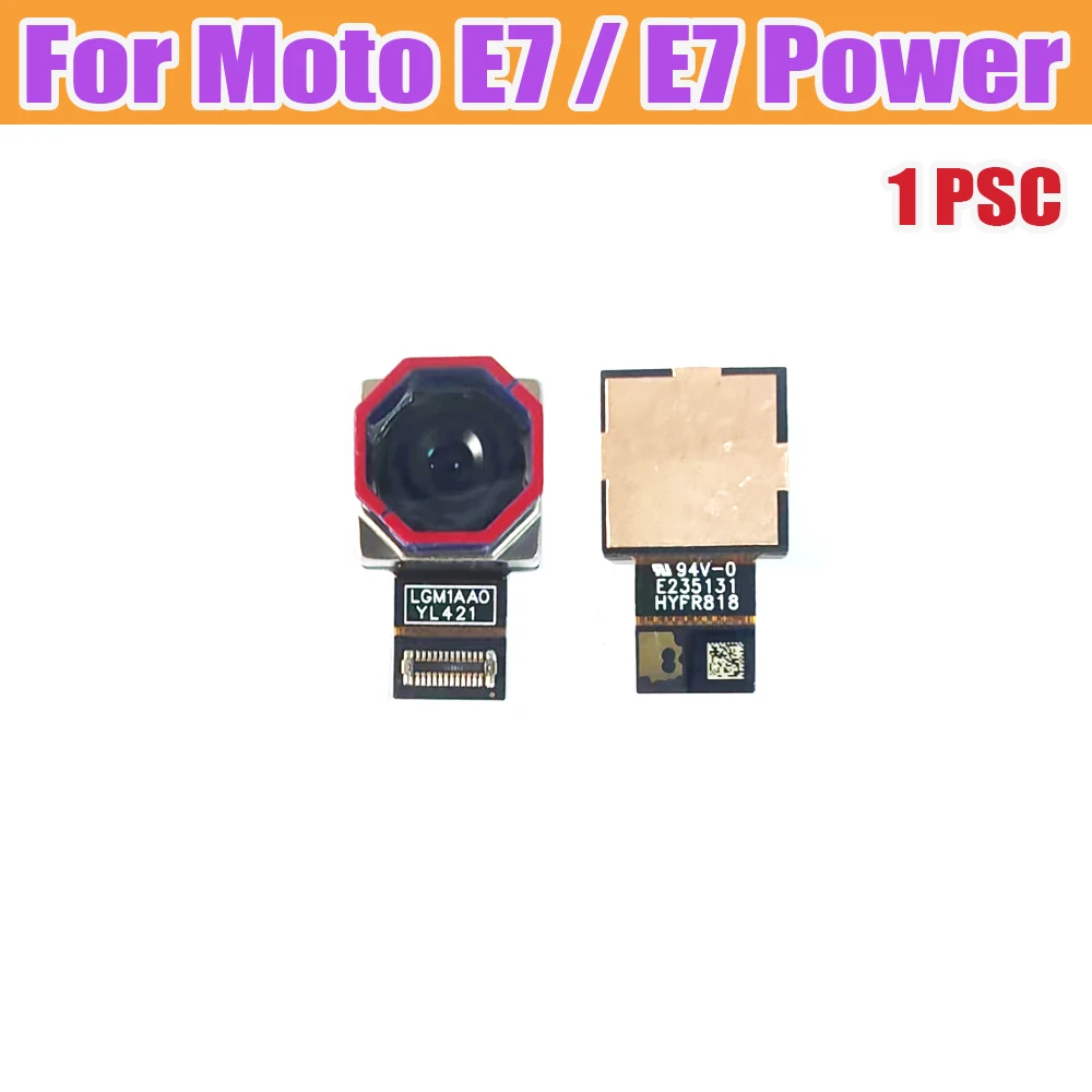 전면 후면 메인 카메라, 모토로라 MOTO E7 / E7 플러스용 전면 후면 대형 카메라 모듈 부품