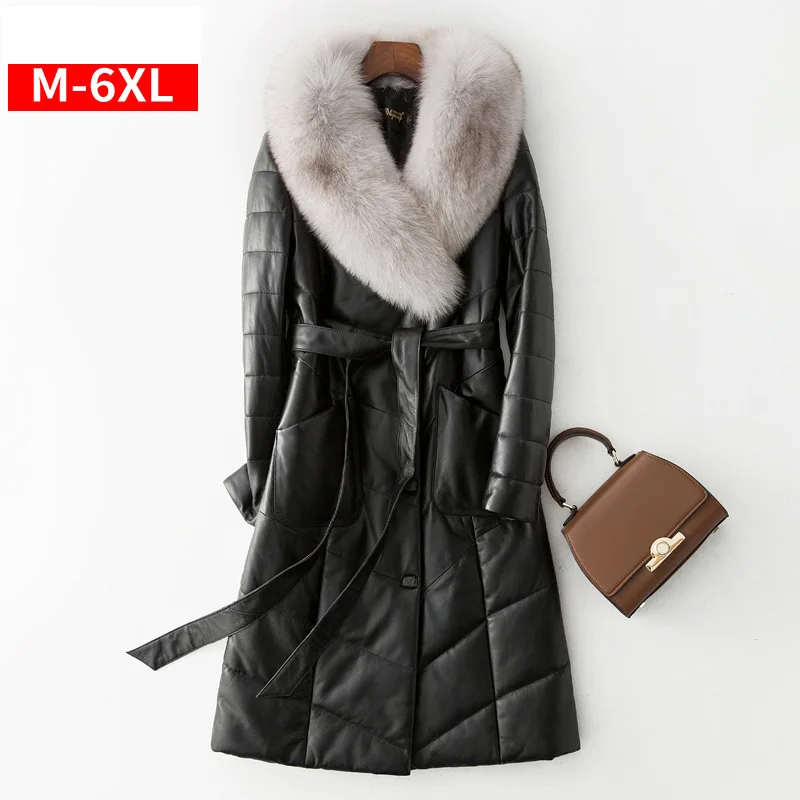 WhiteDuckDownCoatsLuxuryWinterWomenJacketsWithFoxFurCollar