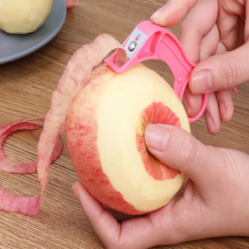 

Fruit Apple Peeler Stainless Steel Peeler Ring Portable Manual Peeling Potatoes Peeler Kitchen Accessories